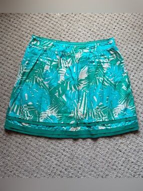 Ann Taylor LOFT Floral Lined Skirt Size 12